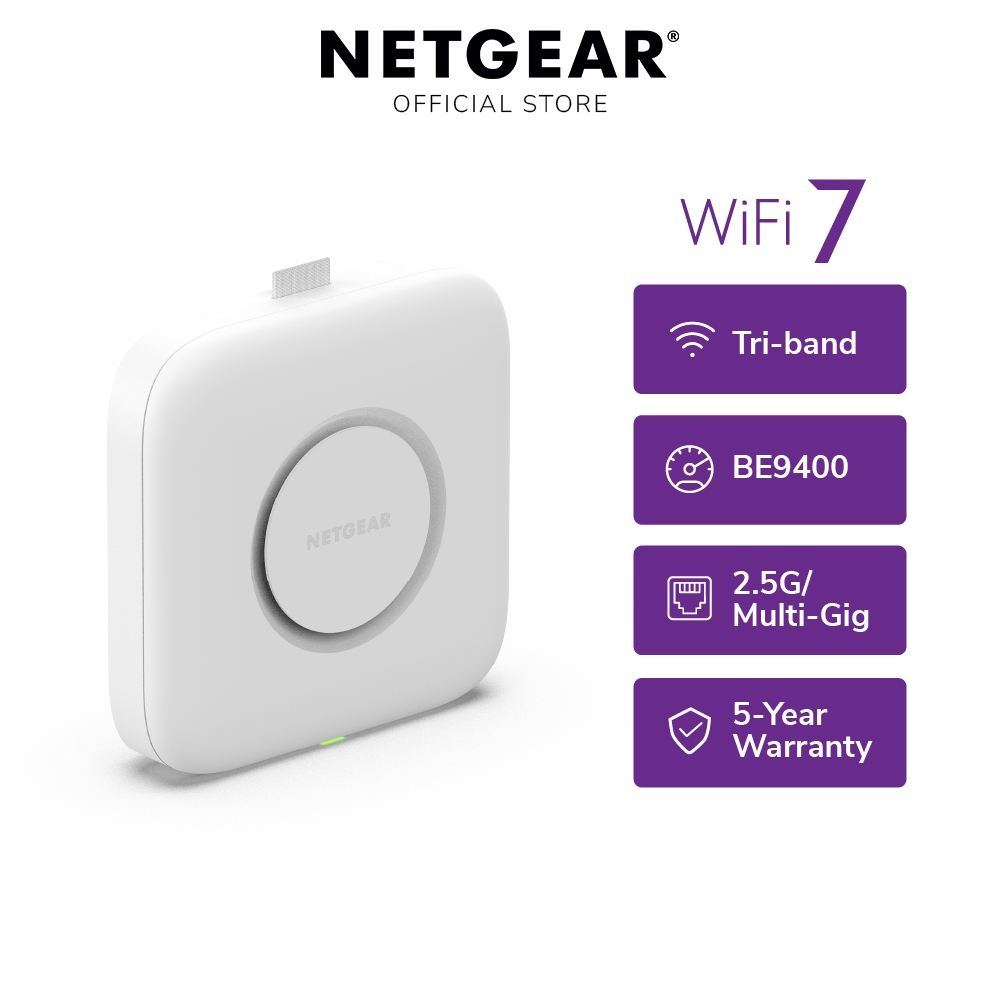 NETGEAR WBE710 Cloud Managed BE9400 Tri-Band PoE Multi-Gig WiFi 7 ...