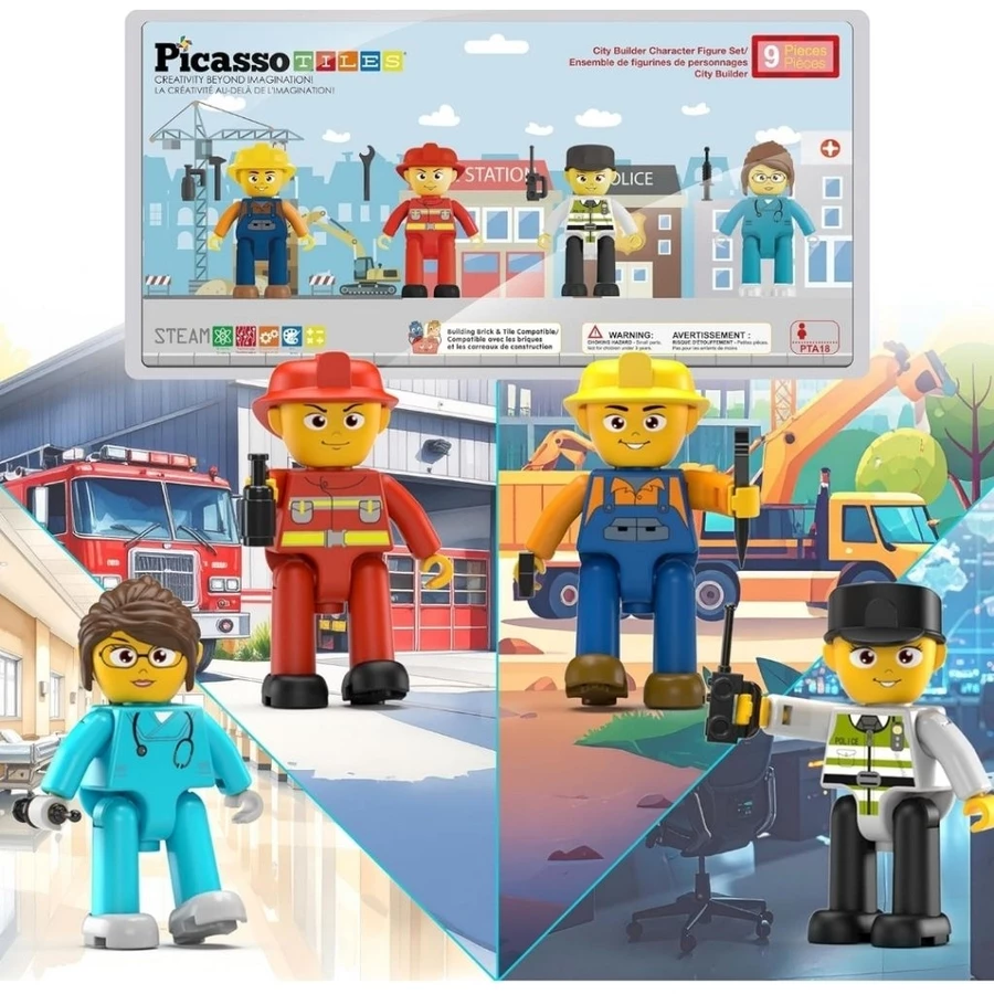 Picasso Magnetic Character Playset - Action figures for creative role-play and storytelling