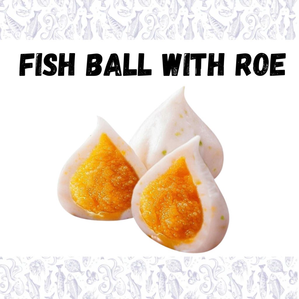 [Jing Li Hwa] Fish Ball with Roe (500g) | Shopee Singapore