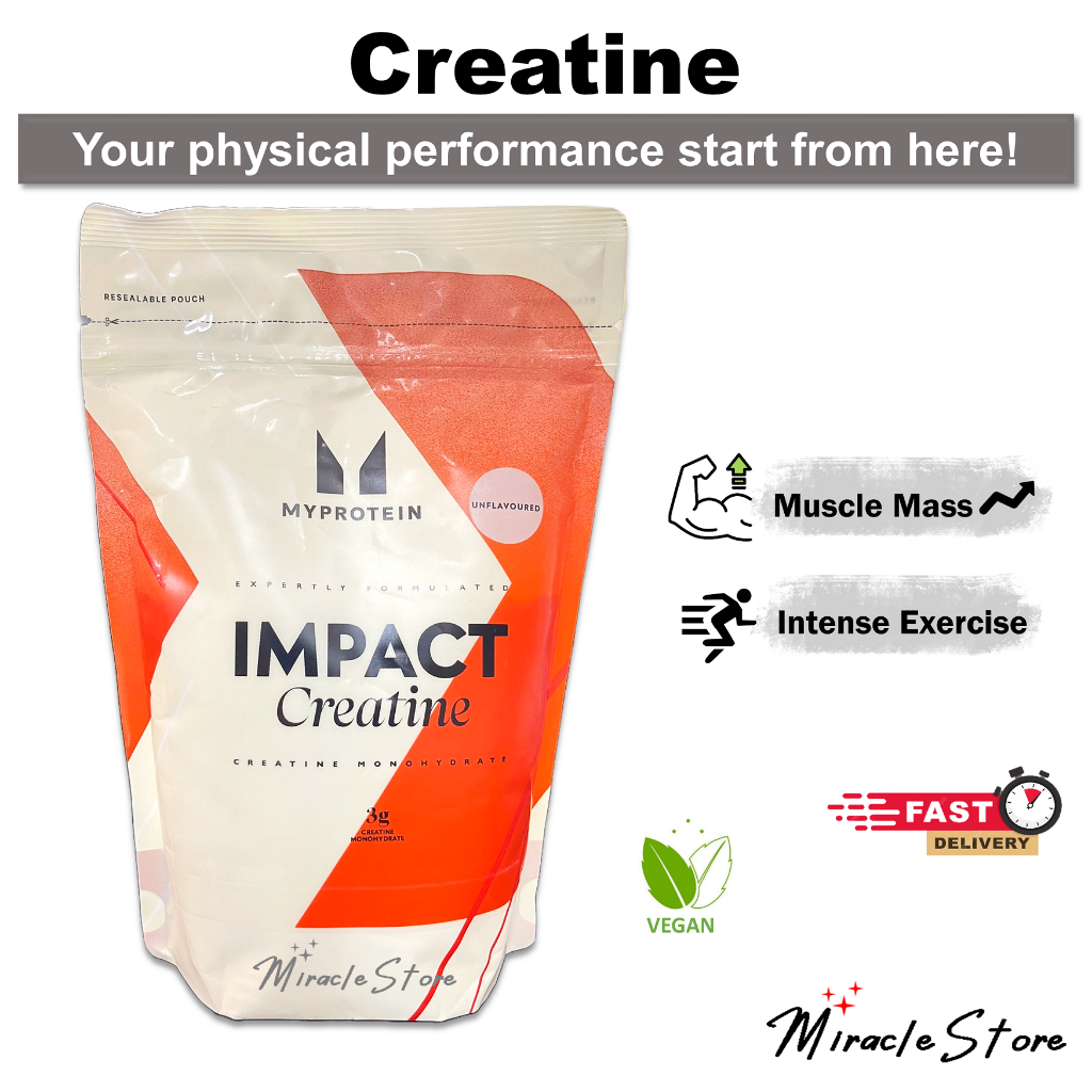 Myprotein Impact Creatine Monohydrate Powder 1kg vegans fitness