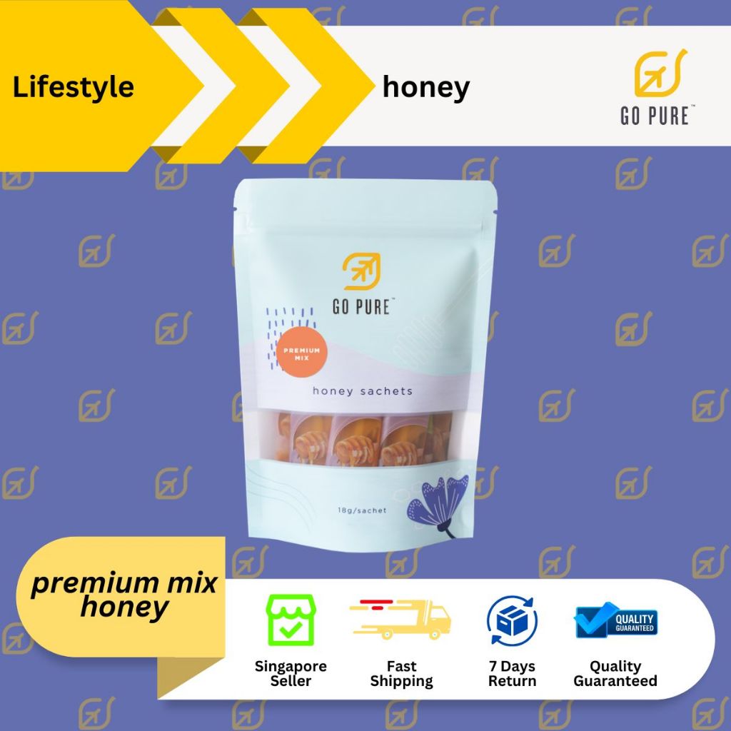 Go Pure | Premium Honey Sachets | Various Flavor honey for Travel ...