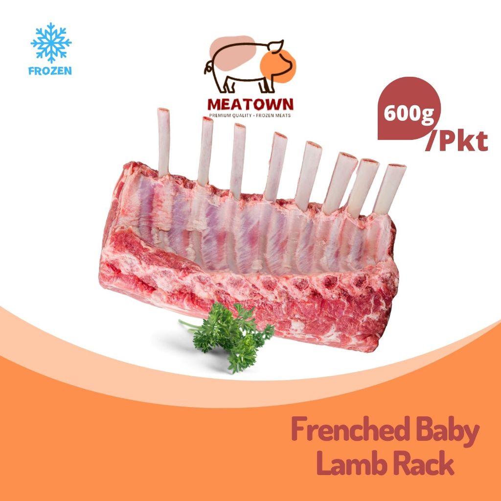 [Meatown]Frenched Baby Lamb Rack Australia 500g-700g Frozen | Shopee ...