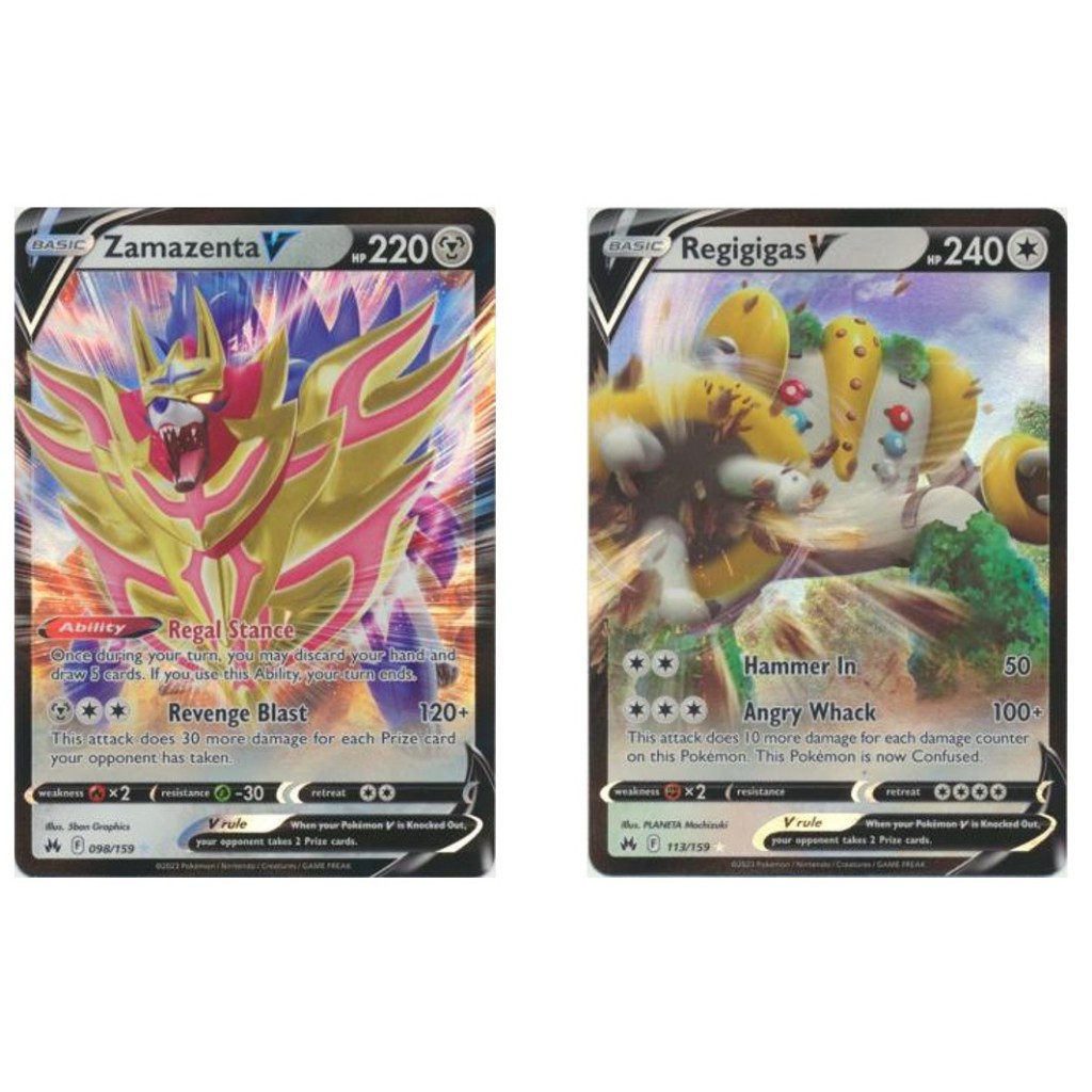 dragon ball super card game victory strike Zamazenta Vstar Ultra Rare Crown Zenith 099/159, NM Pokemon Card