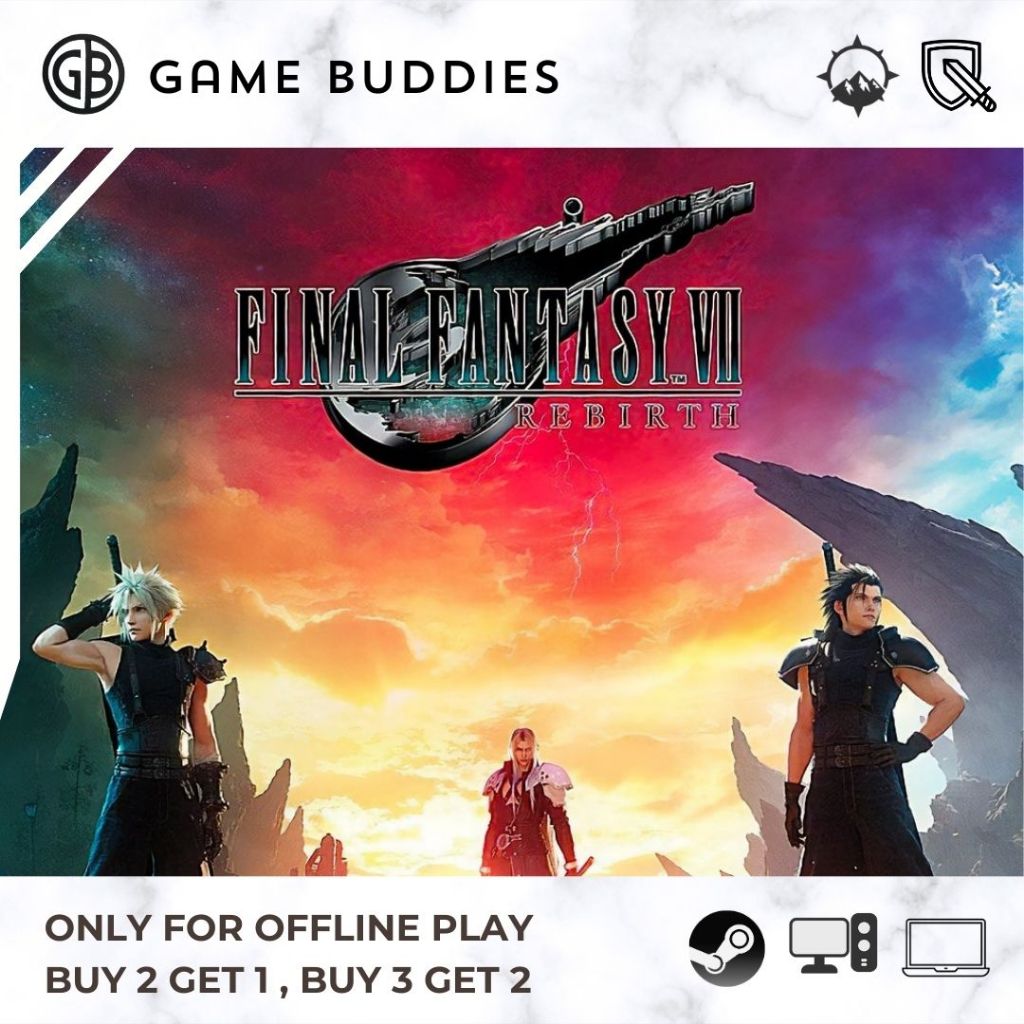 Final Fantasy VII Rebirth [ Offline Share / Own Account ] Steam Game PC ...