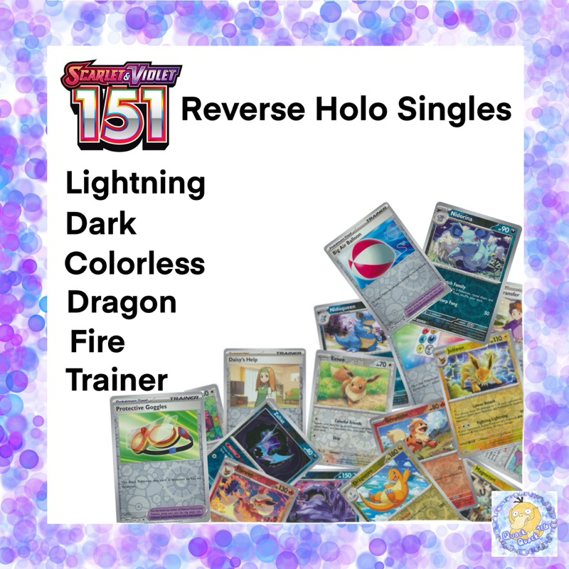 [SG Seller] Pokemon TCG Scarlet and Violet 151 Singles Reverse Holo ...