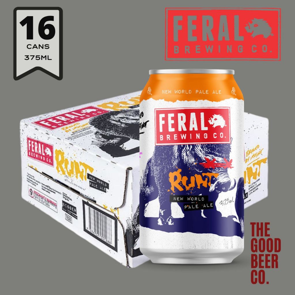 Feral Brewing Runt Pale Ale (16 x 375ml Cans) [Craft Beer] | Shopee ...