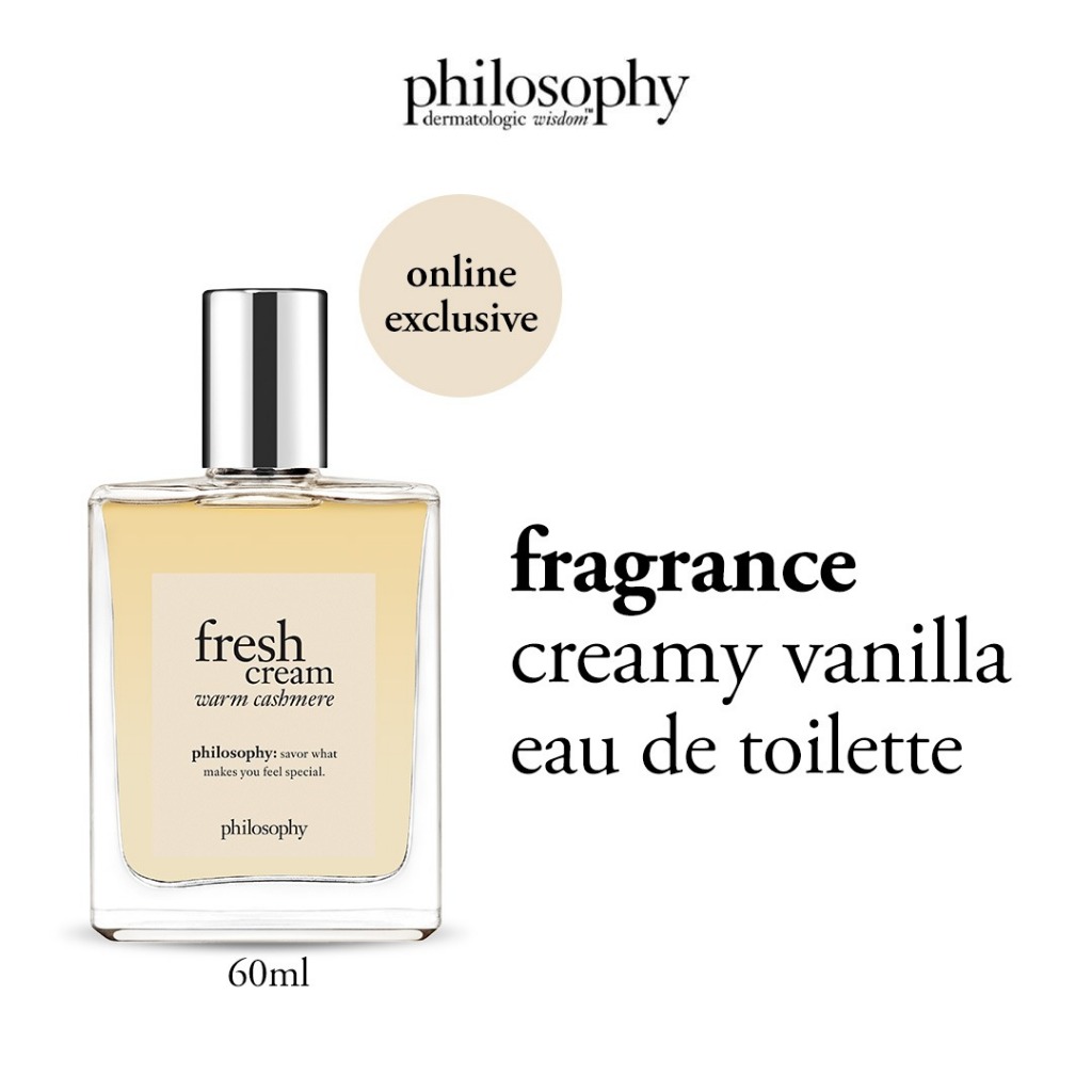 philosophy fresh cream warm cashmere eau de toilette 60ml | sweet