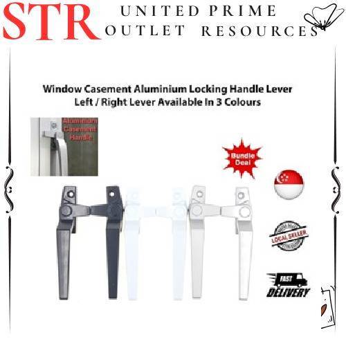 [SG SHOP SELLER] Window Casement Aluminium Locking Handle Lever [Left ...