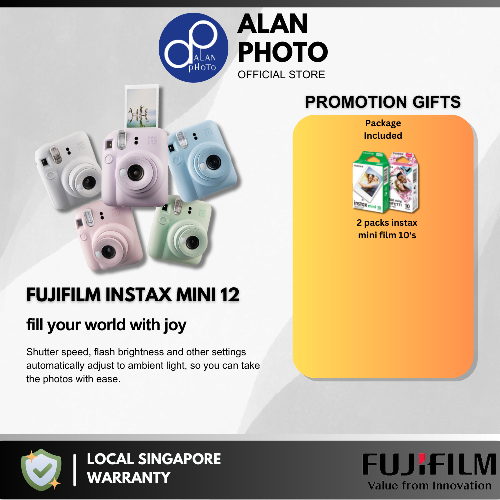 Fujifilm Instax Mini 12 Mini 11 Mini Instant Camera Macaron