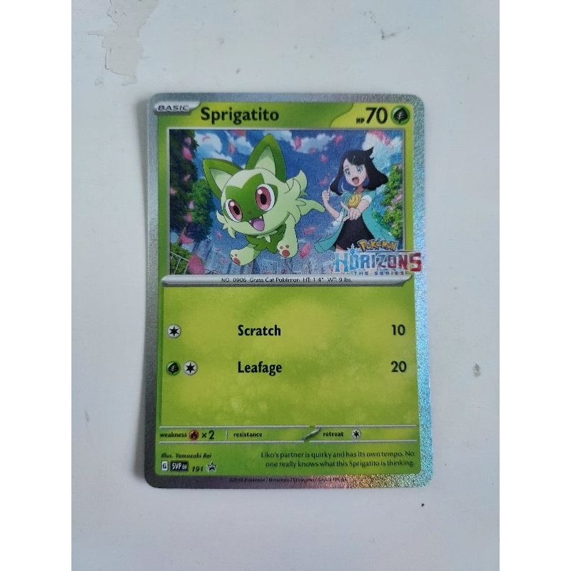 Pokemon svp191 sprigatito promo card | Shopee Singapore
