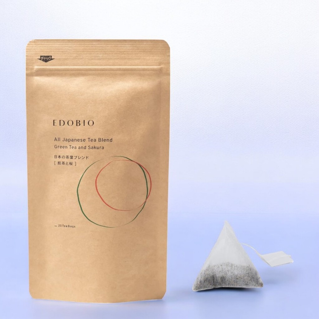 【Direct From Japan】EDOBIO Sencha and Sakura tea bags, tea leaves ...