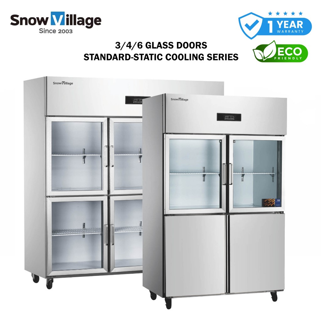 [Snow Village SG] Commercial 3/4/6 Glass Door Kitchen Standard Static ...