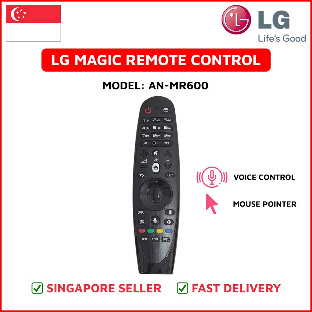 LG Magic Remote Control AN-MR600 - Voice Control & Mouse Pointer - For ...