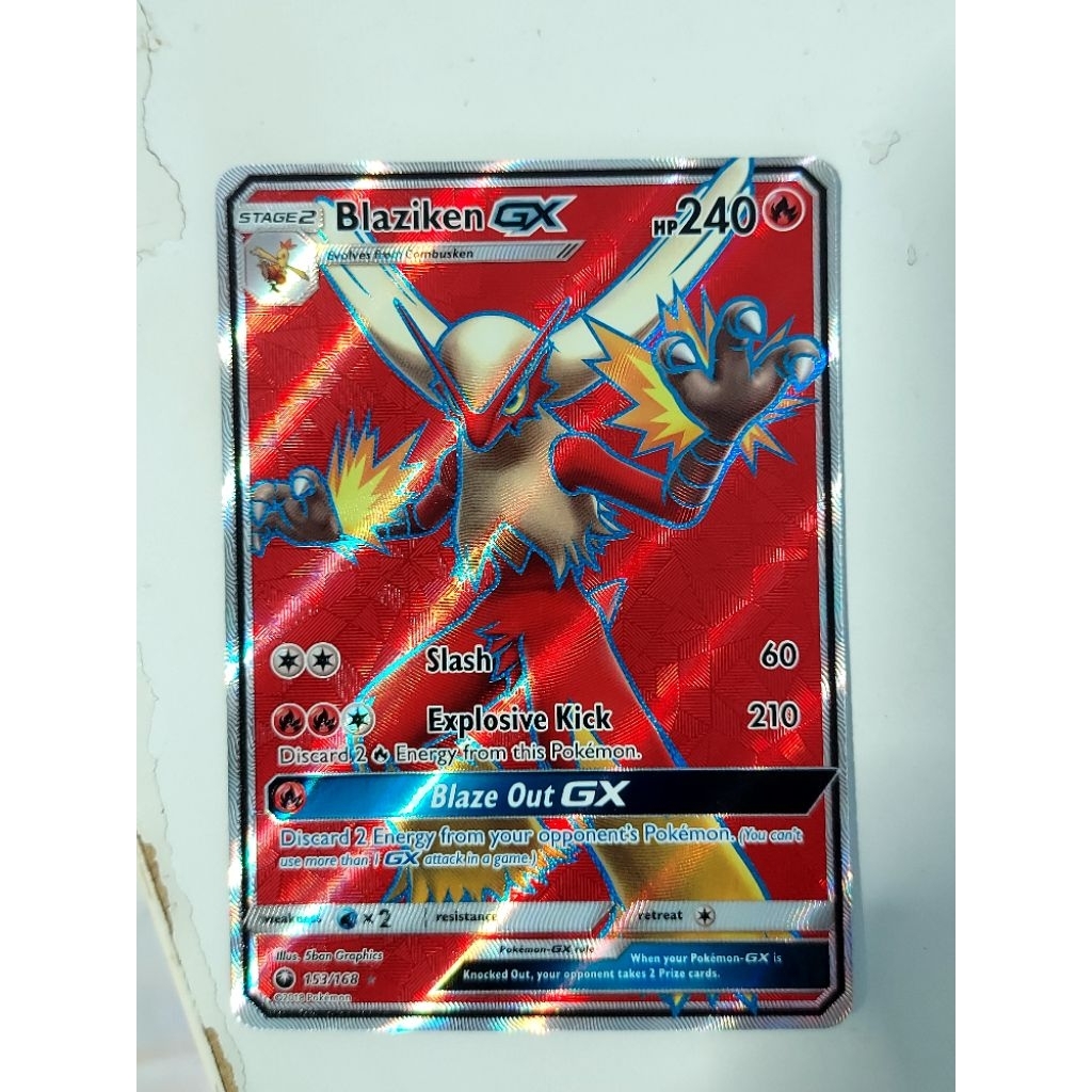 pokemon cards blaziken gx Pokémon BLAZIKEN GX 153/168