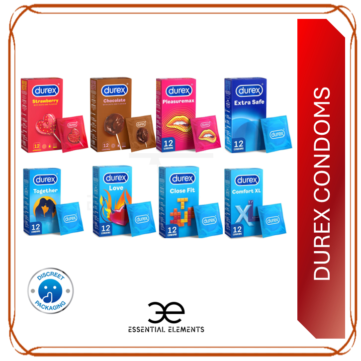 [DISCREET PACKAGING] DUREX condoms / chocolate/strawberry/love/together ...