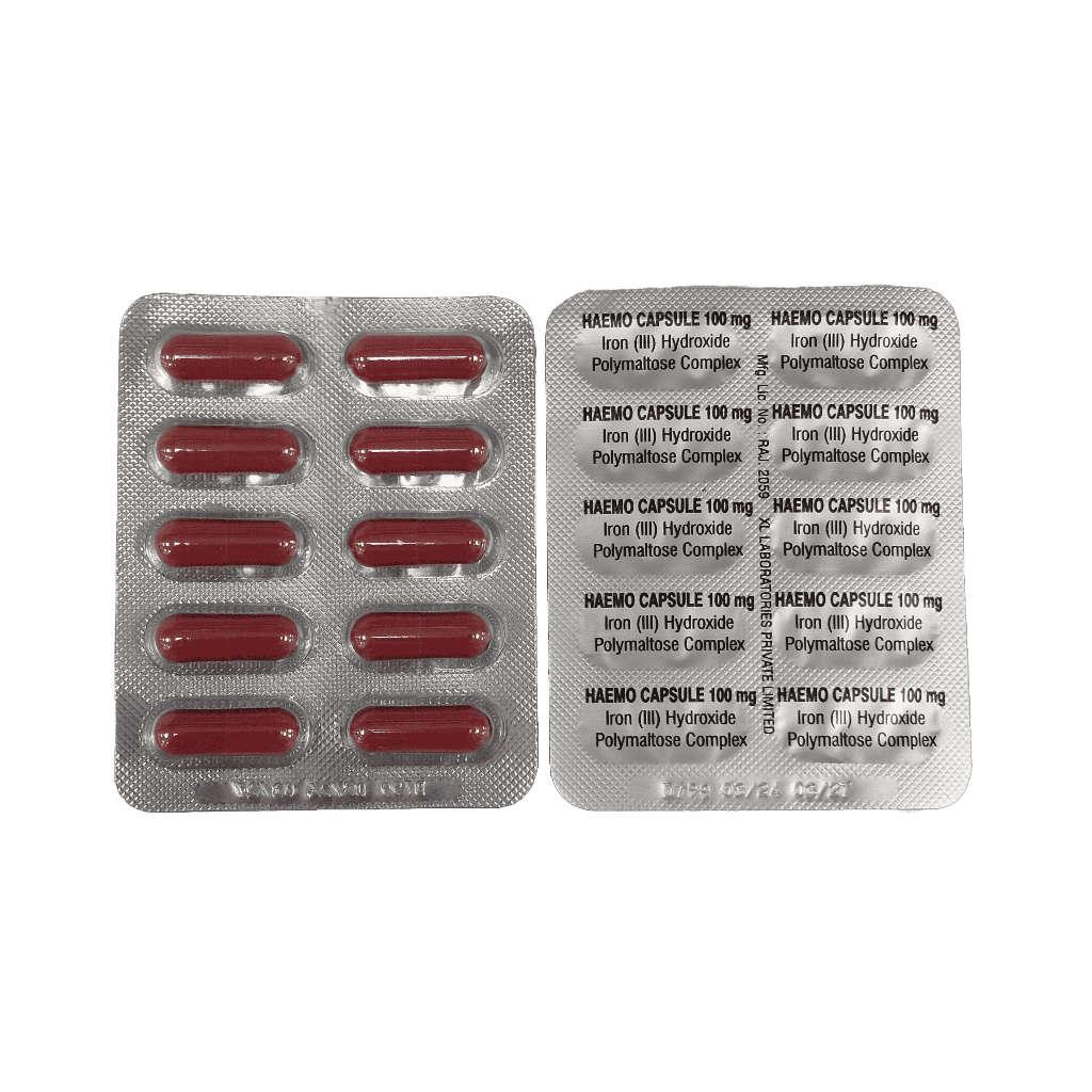 HAEMO CAPSULES (Iron Polymaltose Complex 100mg) 100s | Shopee Singapore