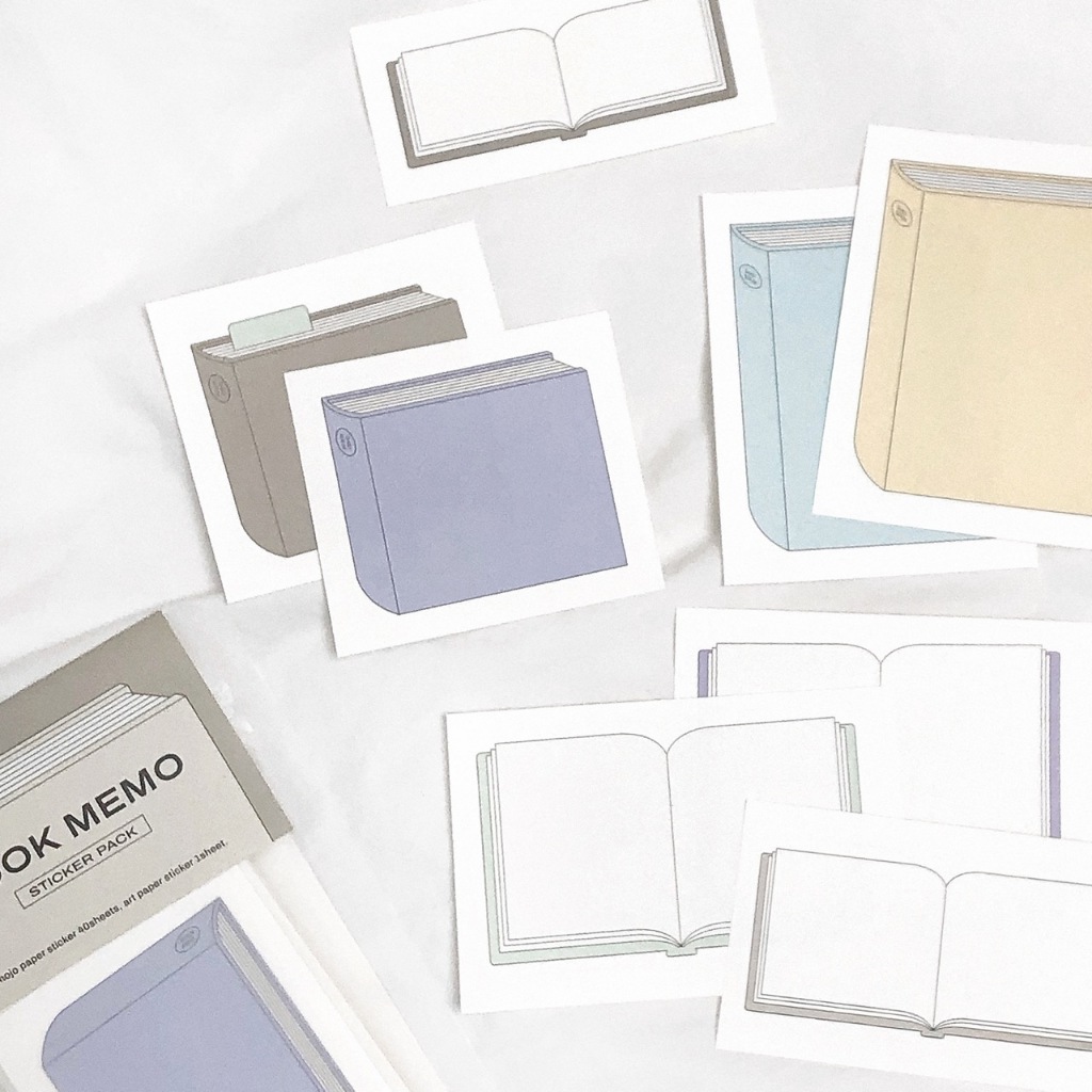(41PCS) Book Memo Sticker Pack (40 Book Stickers+1 Mini Sheets Sticker ...