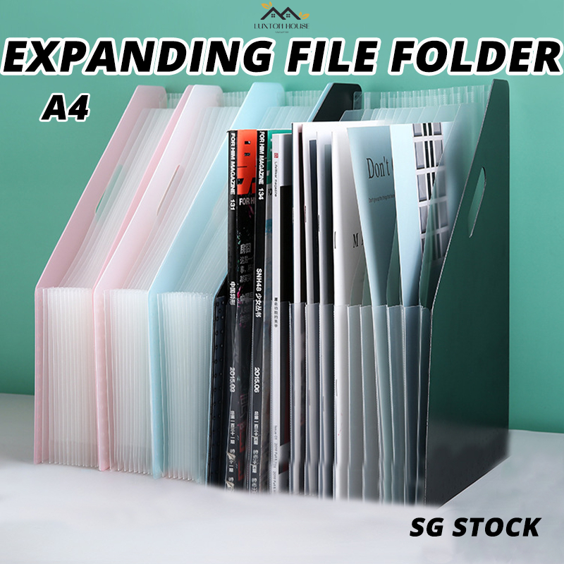 {SG} Accordion File Folder File A4 File Folder Document Storage Bag 13 ...