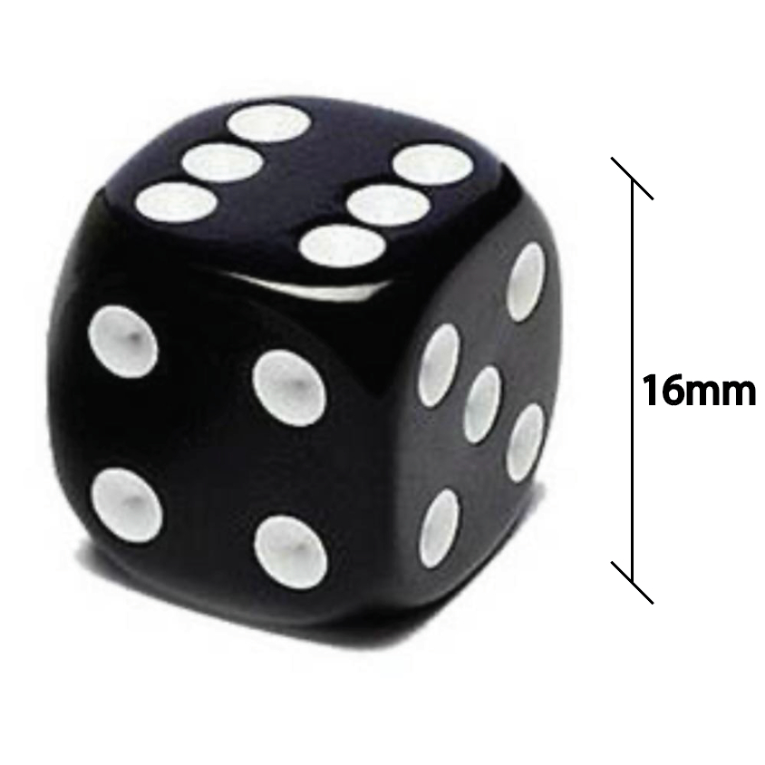 ダイス 10 Pcs Game Dice Standard White 13mm/15mm/16mm/20mm | Shopee Singapore