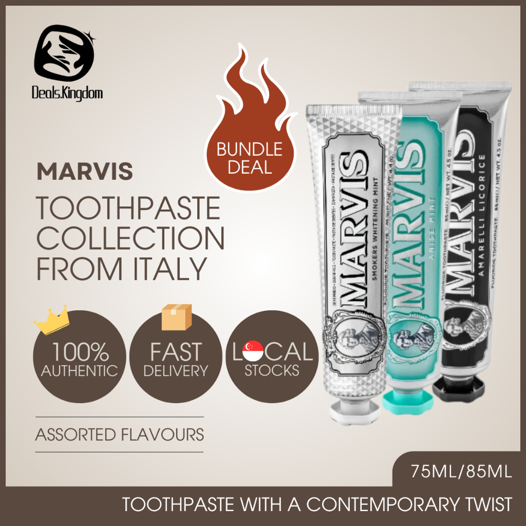 Marvis Toothpaste Collection From Italy 75ml/85ml | 100% AUTHENTIC | SG ...