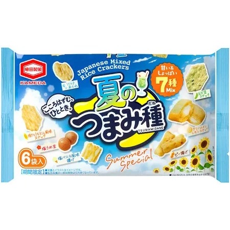 Kameda Summer Limited Snack Mix – 6 Packs of Japanese Rice Crackers ...