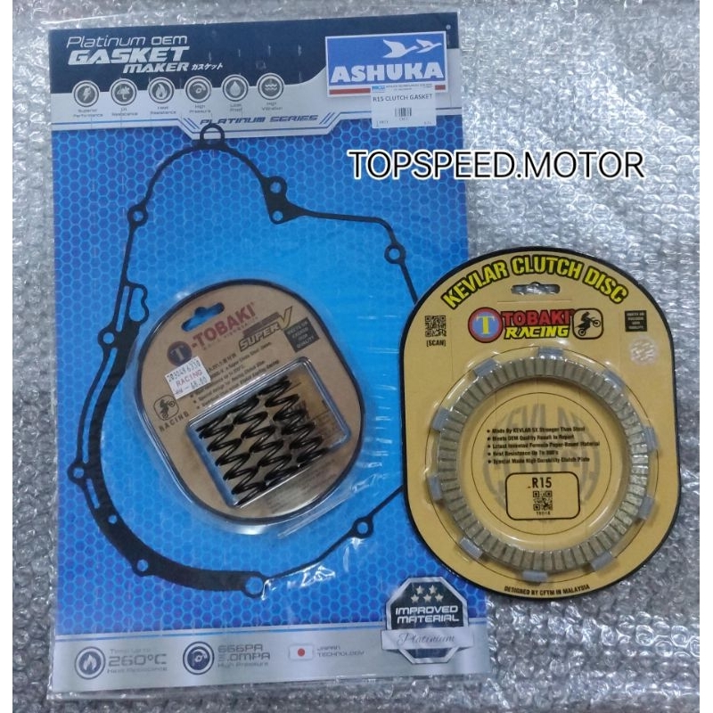 Y16 R15 TOBAKI RACING COMBO CLUTCH PLATE + CLUTCH SPRING SET | Shopee ...