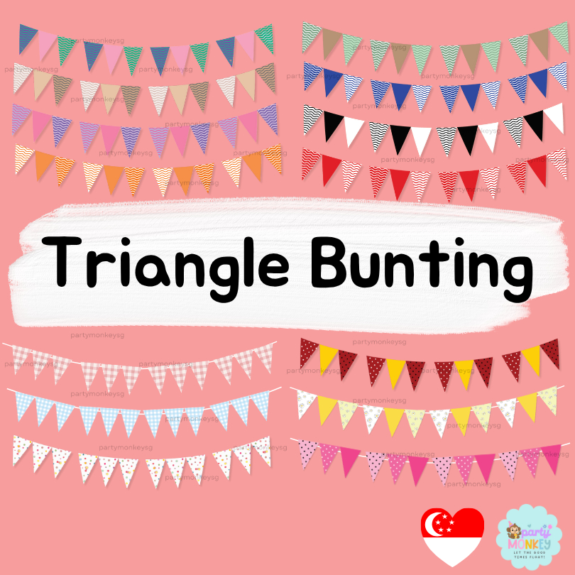 PartyMonkey Triangle Flag Bunting Party Celebration Supplier Happy ...