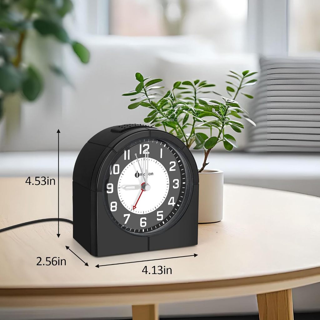 Alarm Clock with 2 USB Charging Ports, Dimmable Night Light, Snooze ...