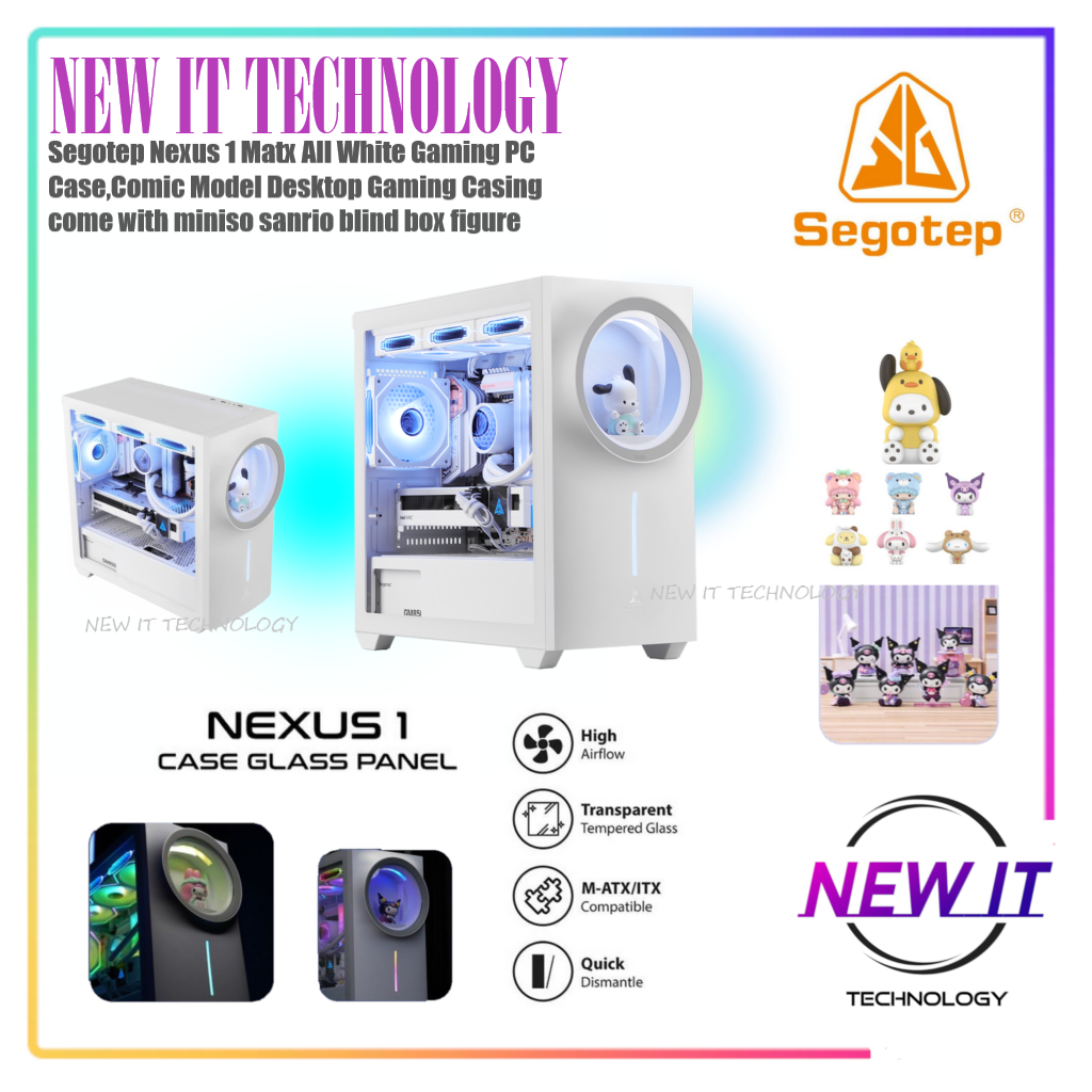 Mid Tower Gamers Nexus Itx Case Tecware Nexus Evo RGB Black Mid