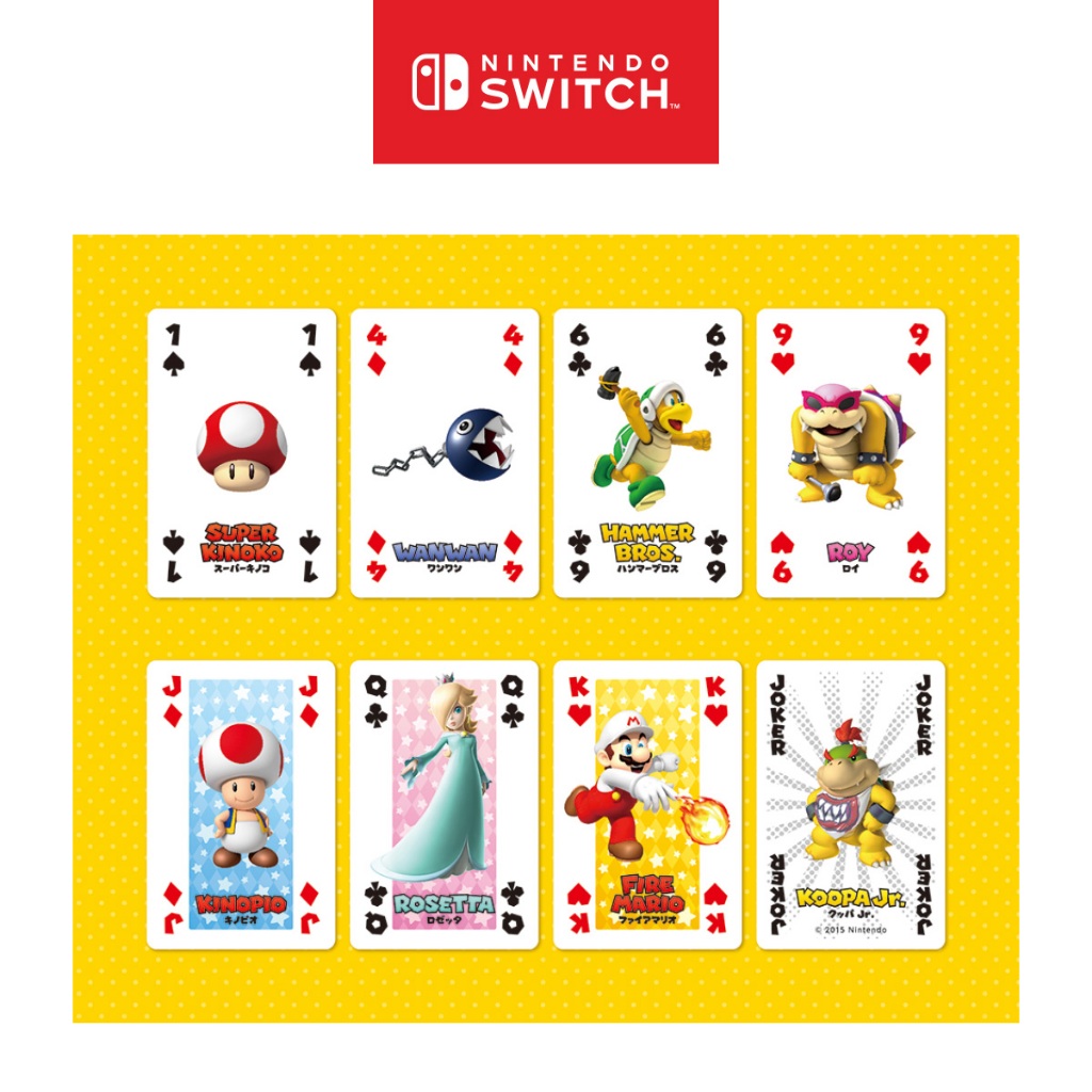 [Nintendo Official Store] Mario Playing Cards 5 (Characters Picture ...