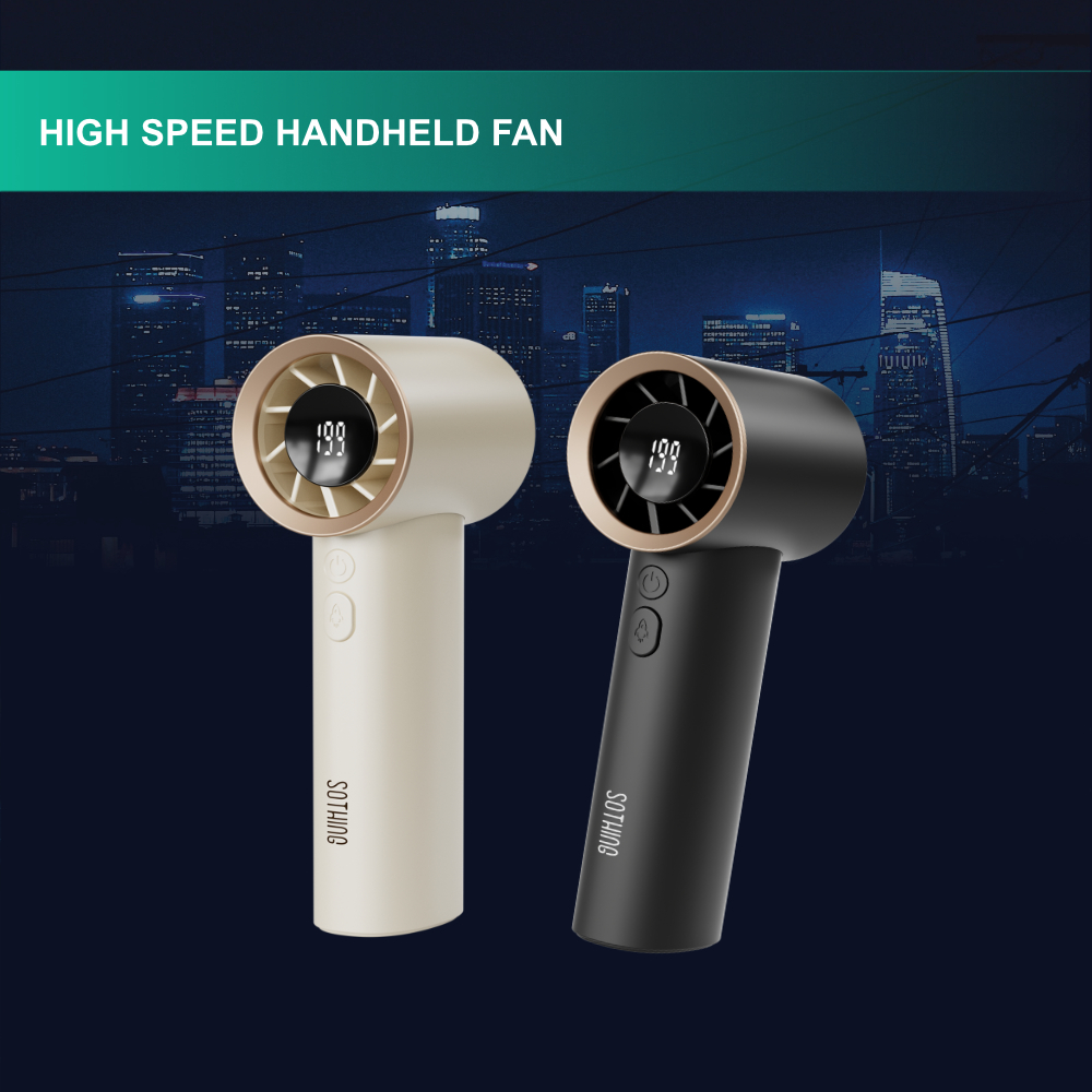 High Speed Handheld Fan with powerful breeze for ultimate cooling ...