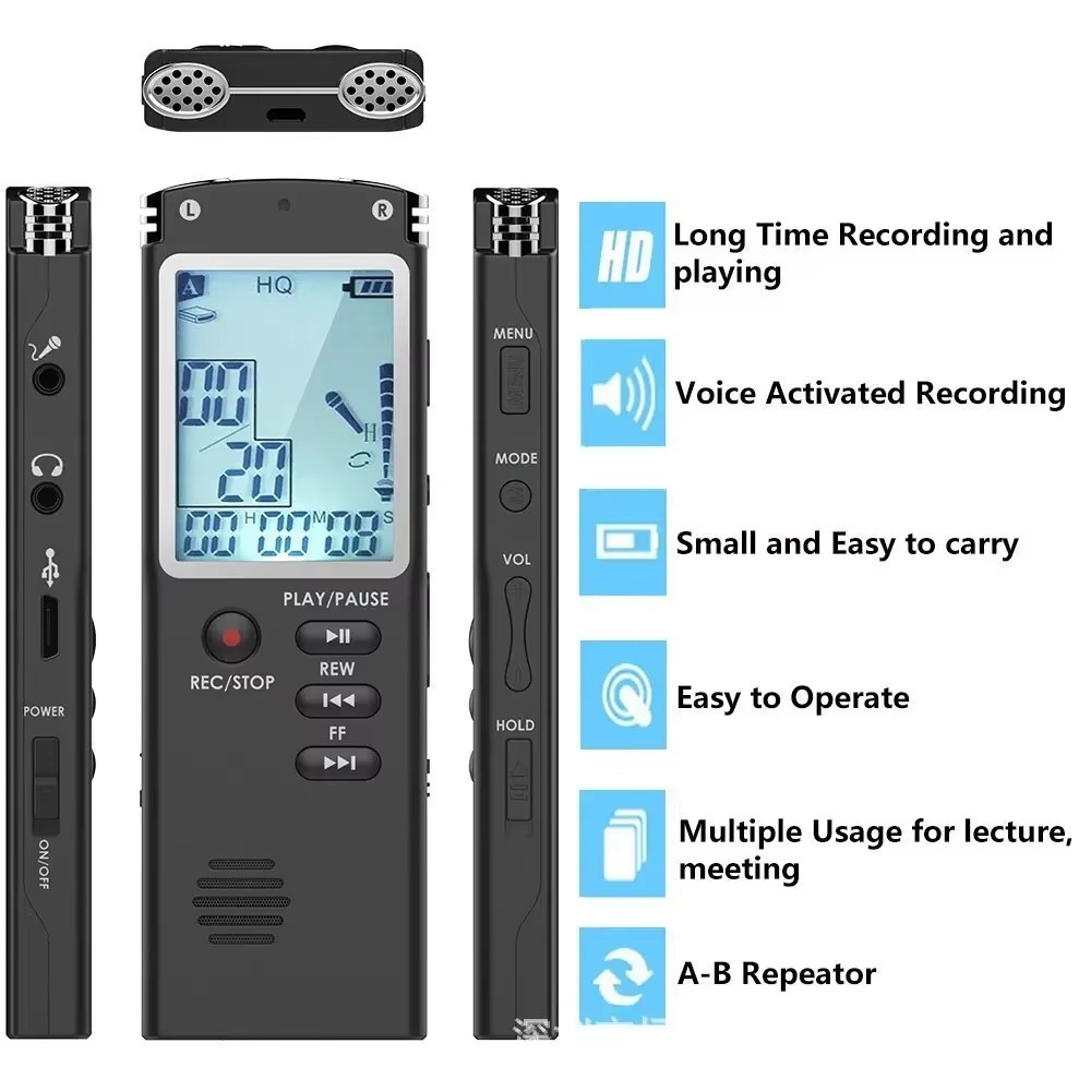 [SG Seller] 16GB/32GB Voice Recorder USB Professional Dictaphone ...
