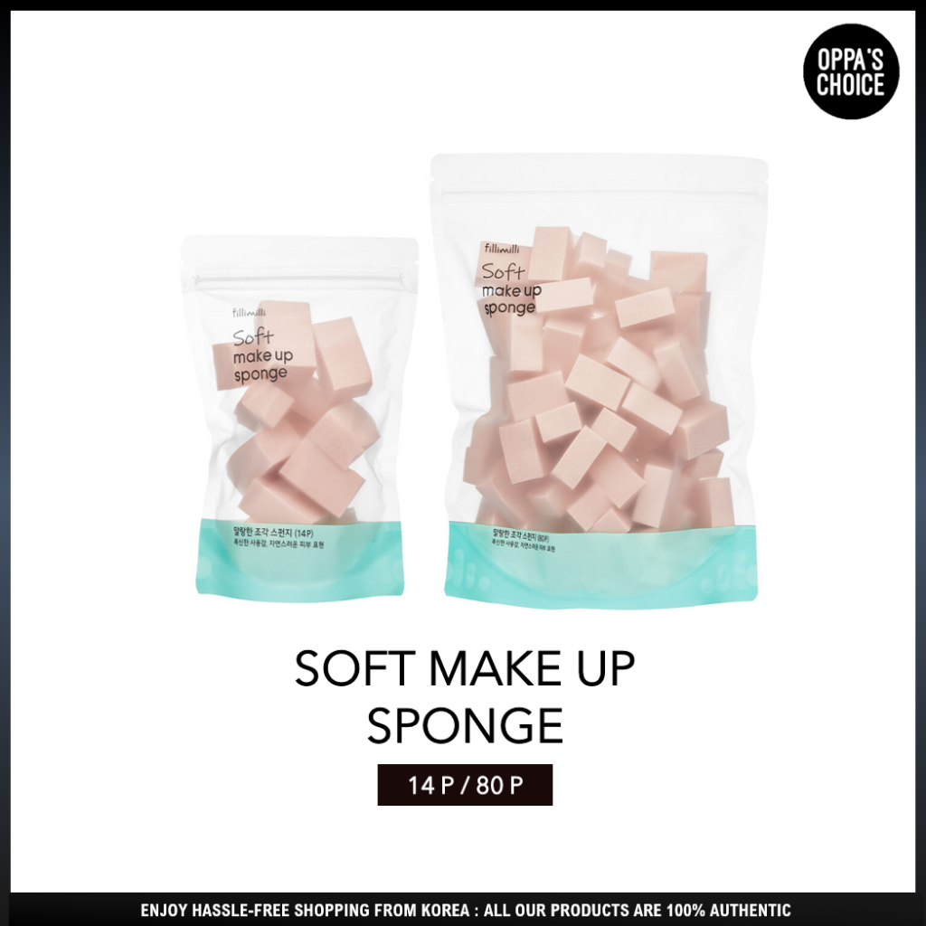 [MINI MAKEUP SPONGE] FILLIMILLI SOFT MAKE UP SPONGE (14P / 80P ...