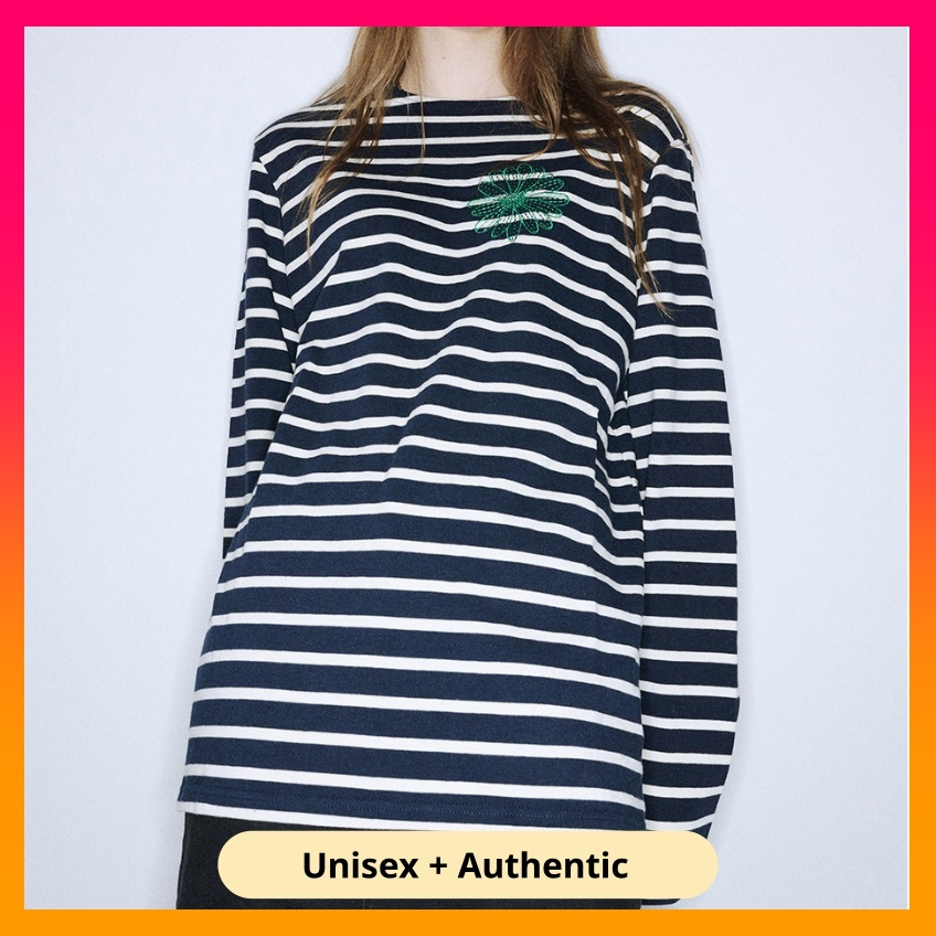 Celebrity's PICK] MARDI MERCREDI T Shirt Long Sleeve Stripe
