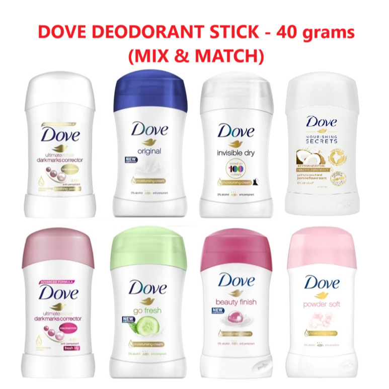 Dove Deodorant Stick - 40 grams (Mix & Match) | Shopee Singapore