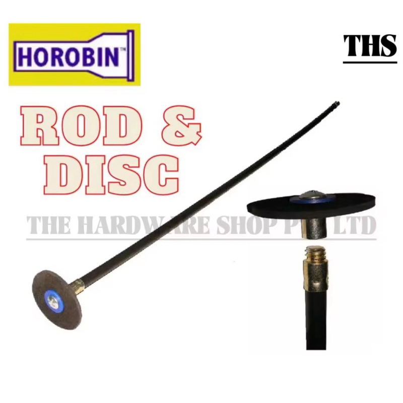 HOROBIN Rod and Disc Set (Rubber Plunger and Drain Rod) - Uses suction ...