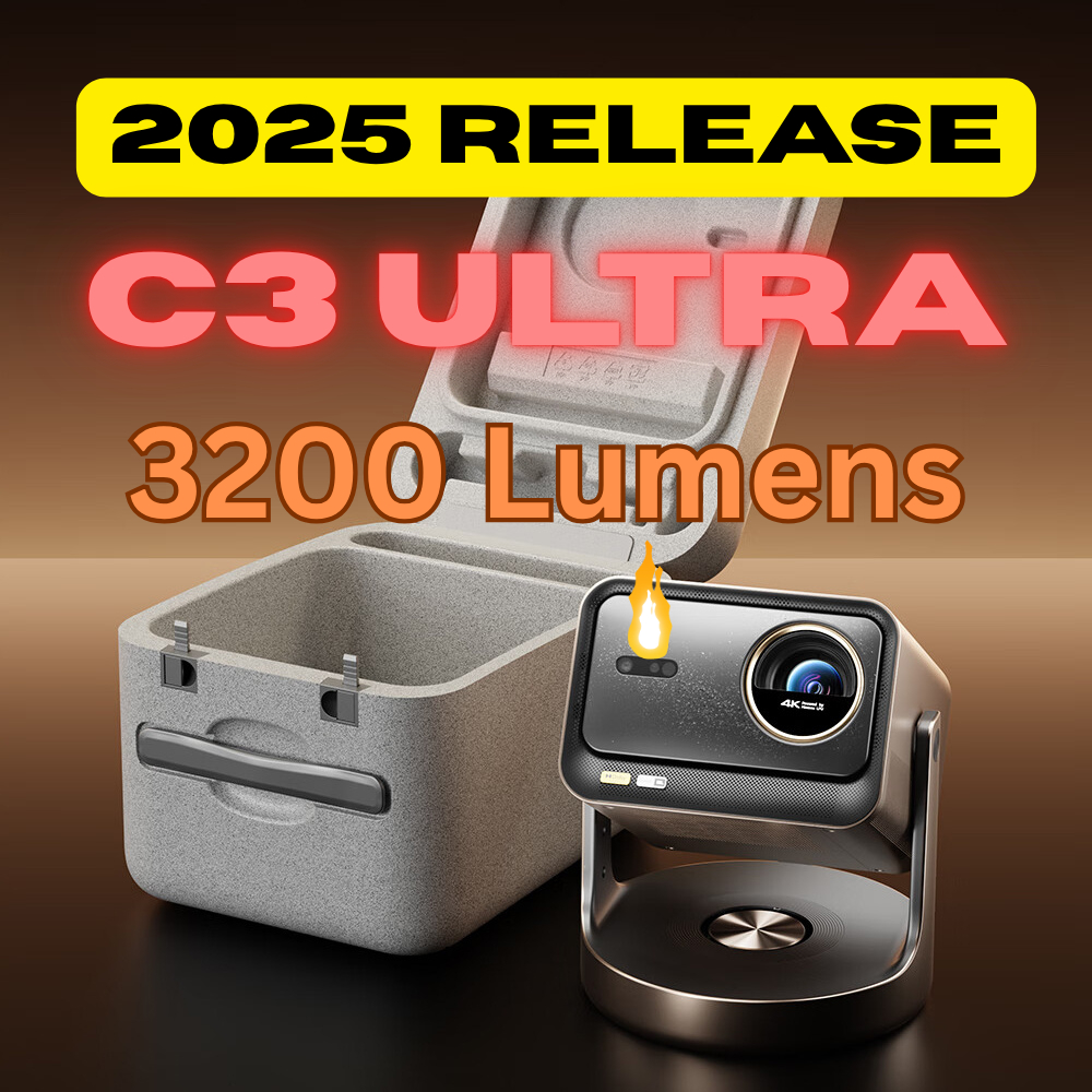 Vidda C3 ULTRA | 3200 Lumens 4K Projector | English Launcher