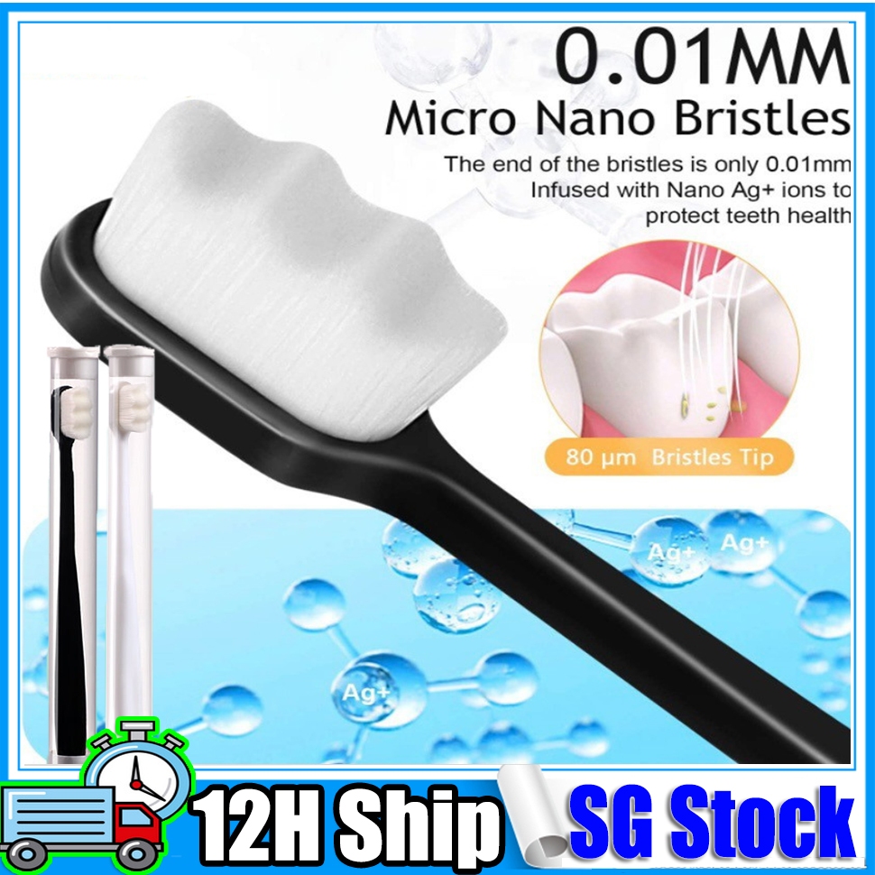 【SG STOCK】 20k Nano Soft Bristles Toothbrush Adult Ultra Fine Super ...