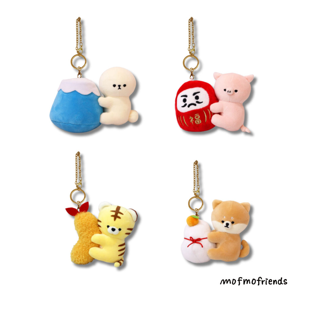 MofmoFriends Japan Series Hug Charm Keychain | Shopee Singapore