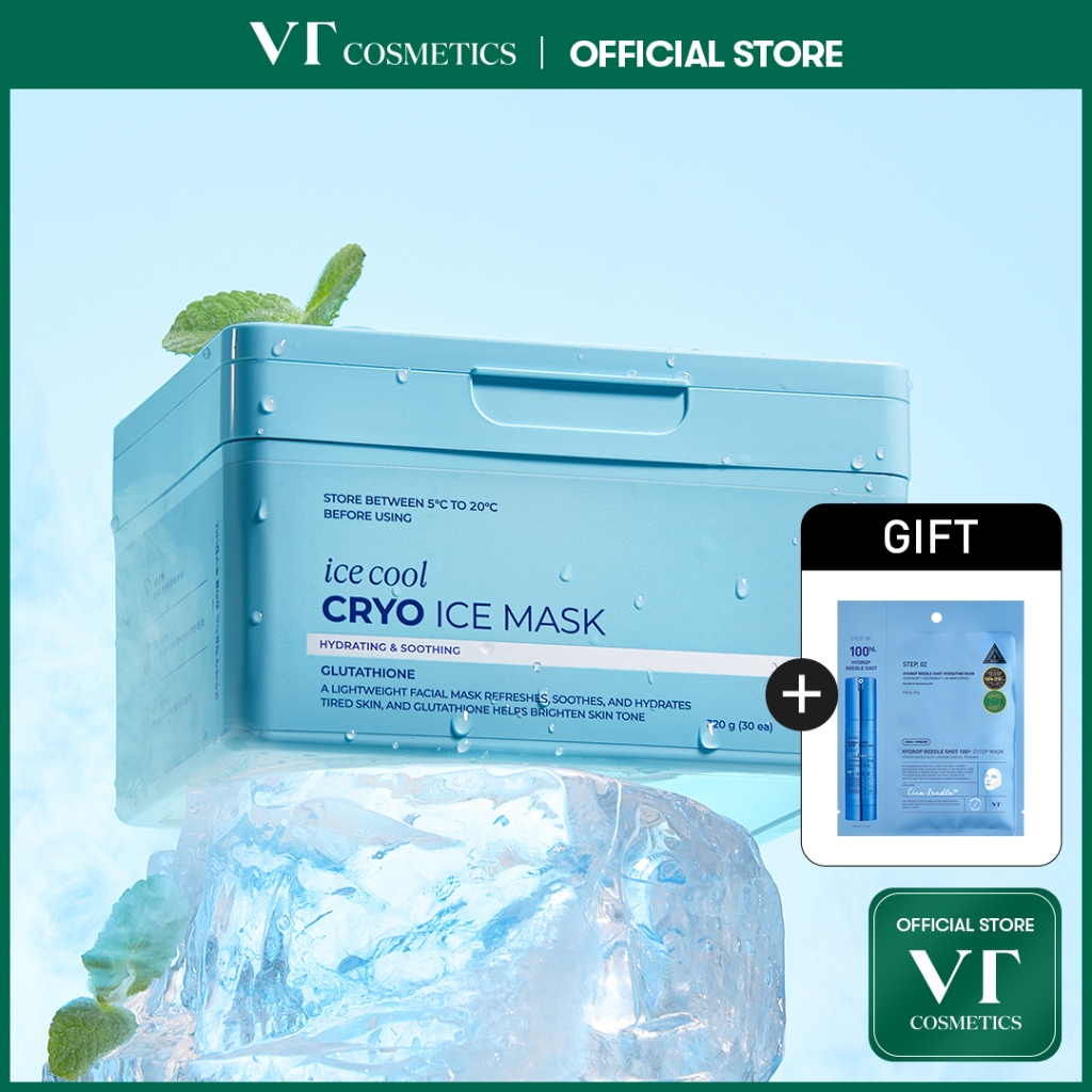 【新品未開封】VT CRYO ICE MASK 15個セット VT] CRYO ICE Cooling Mask 30ea Soothing & Hydrating Skin [Official