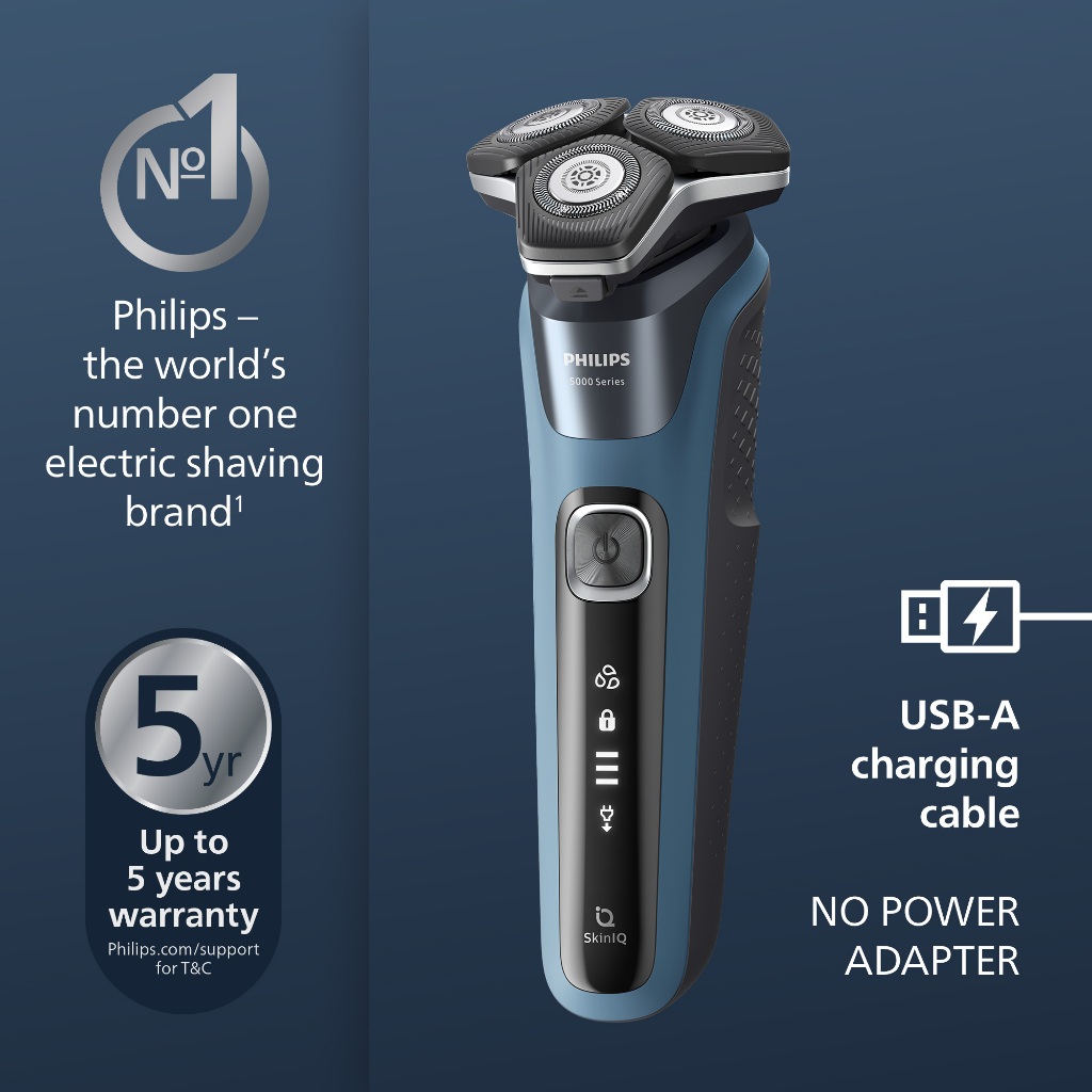 PHILIPS 5000 Series Wet & Dry Electric Shaver – S5880/20 | Shopee