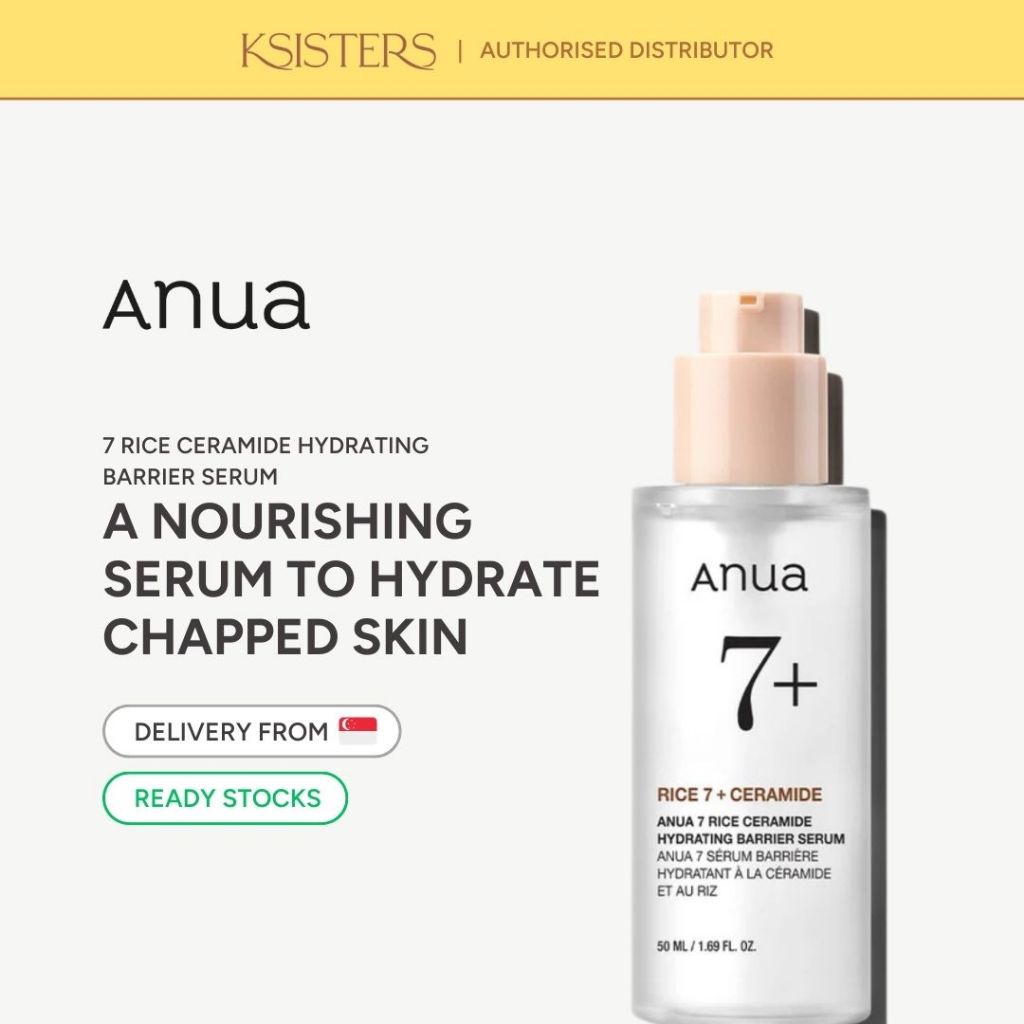ANUA 7 Rice Ceramide Hydrating Barrier Serum 50ml | Shopee Singapore
