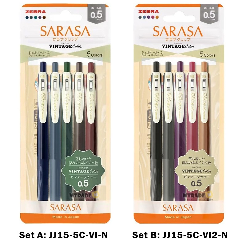 Penna A Sfera ZEBRA Sarasa Clip 0,5 Mm – Grigio, Inchiostro Gel Giapponese