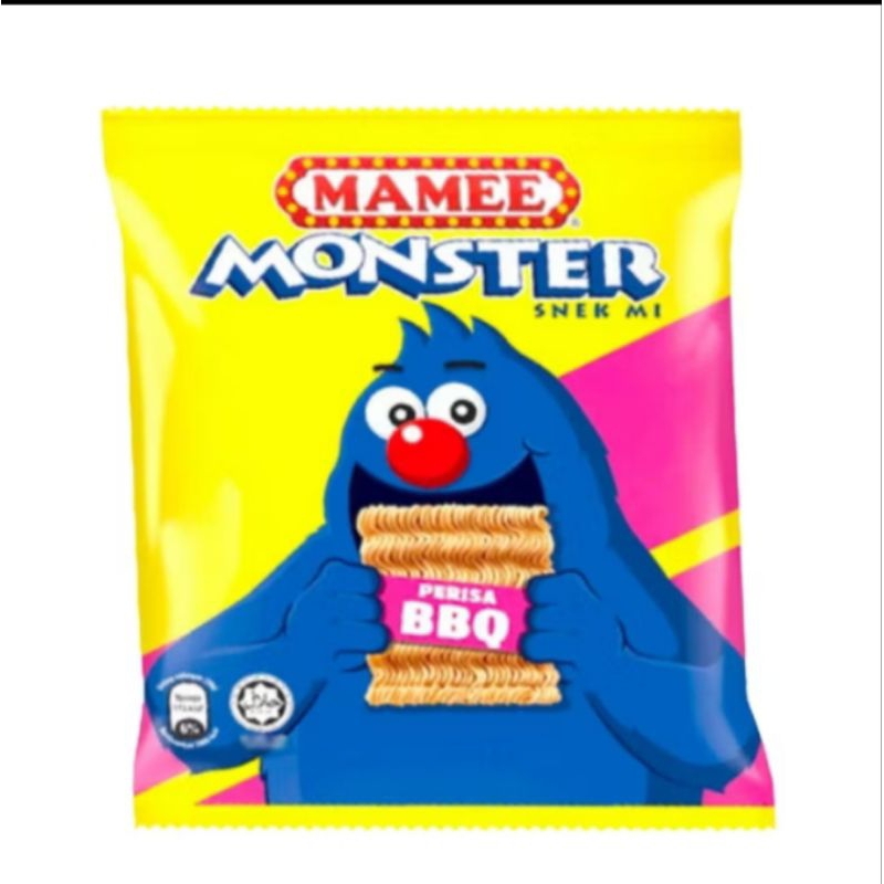 Mamee Monster noodles snack family pack (25g X 8 packs) | Shopee Singapore