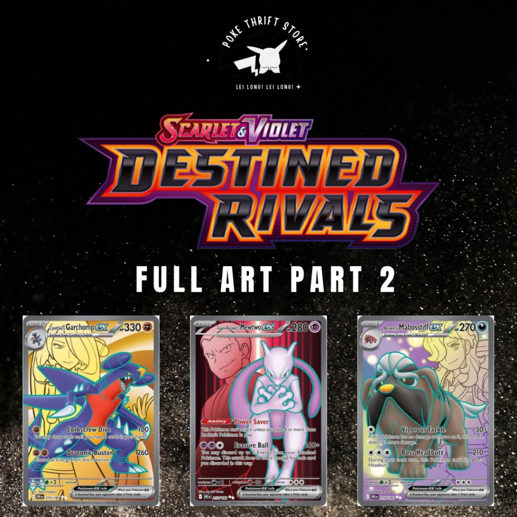 Pokemon Destined Rivals Full Art Part 2 | Shopee Singapore