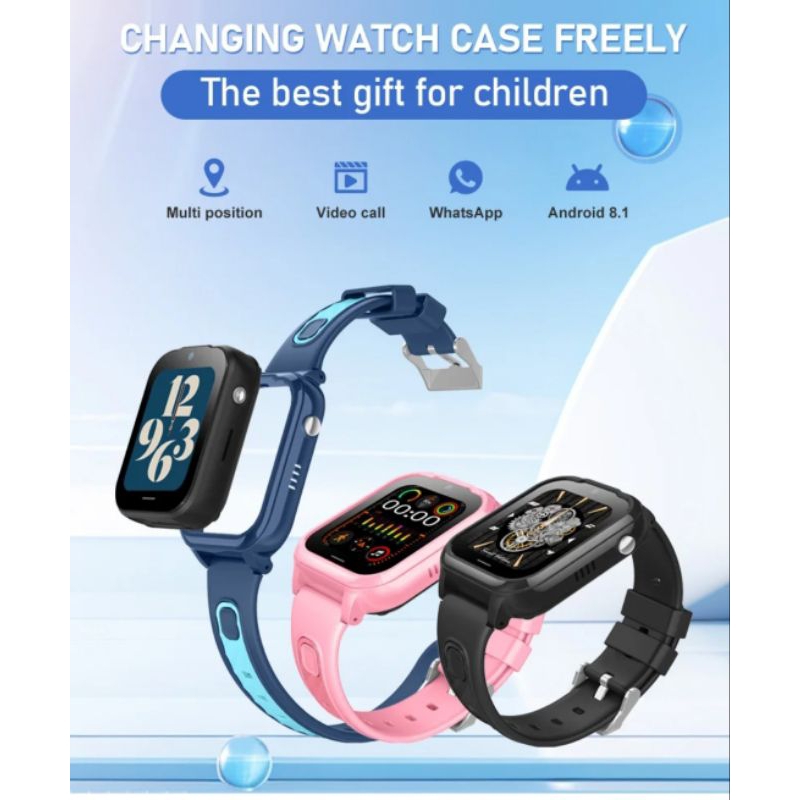 D38-X1 Kids Smart Watch VideoCall 1GB+8GBWifi+LBS+GPS Positioning 1 ...