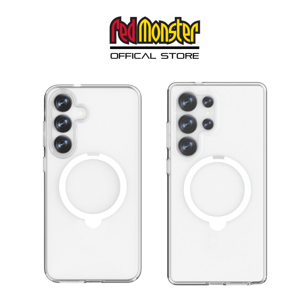 Red Monster Case for S25 | S25+ | S25 Ultra - Hybrid Mag Stand Clear ...