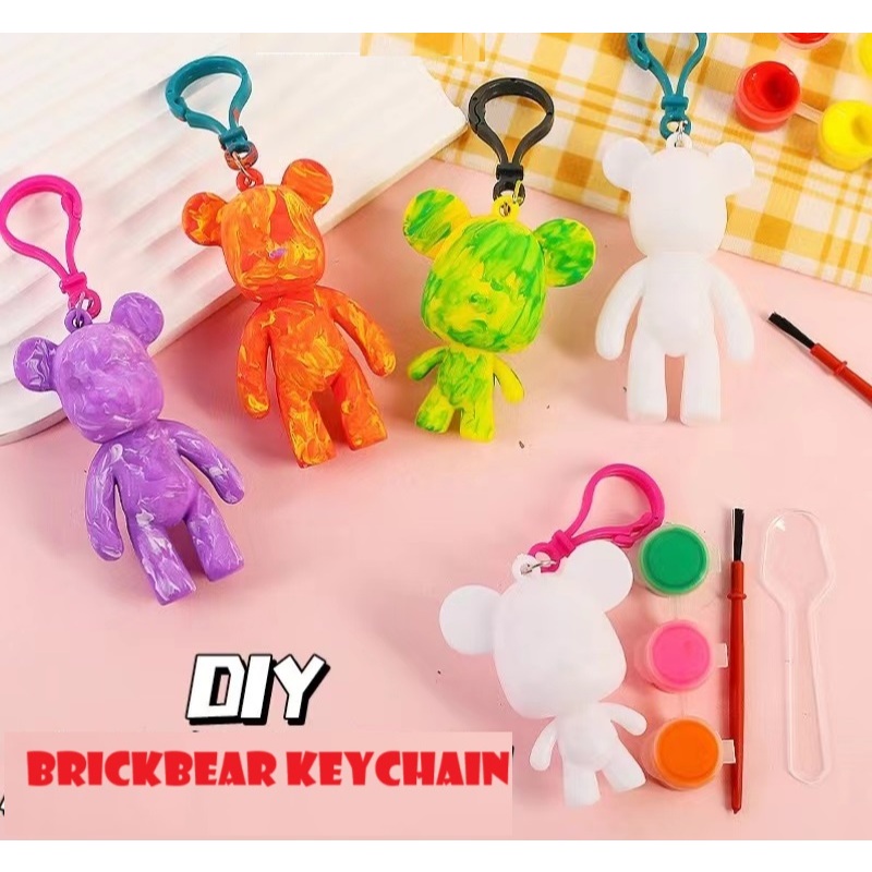 DIY BrickBear Bear Painting Set with Keychain Bear Keychain Goodie Bag ...