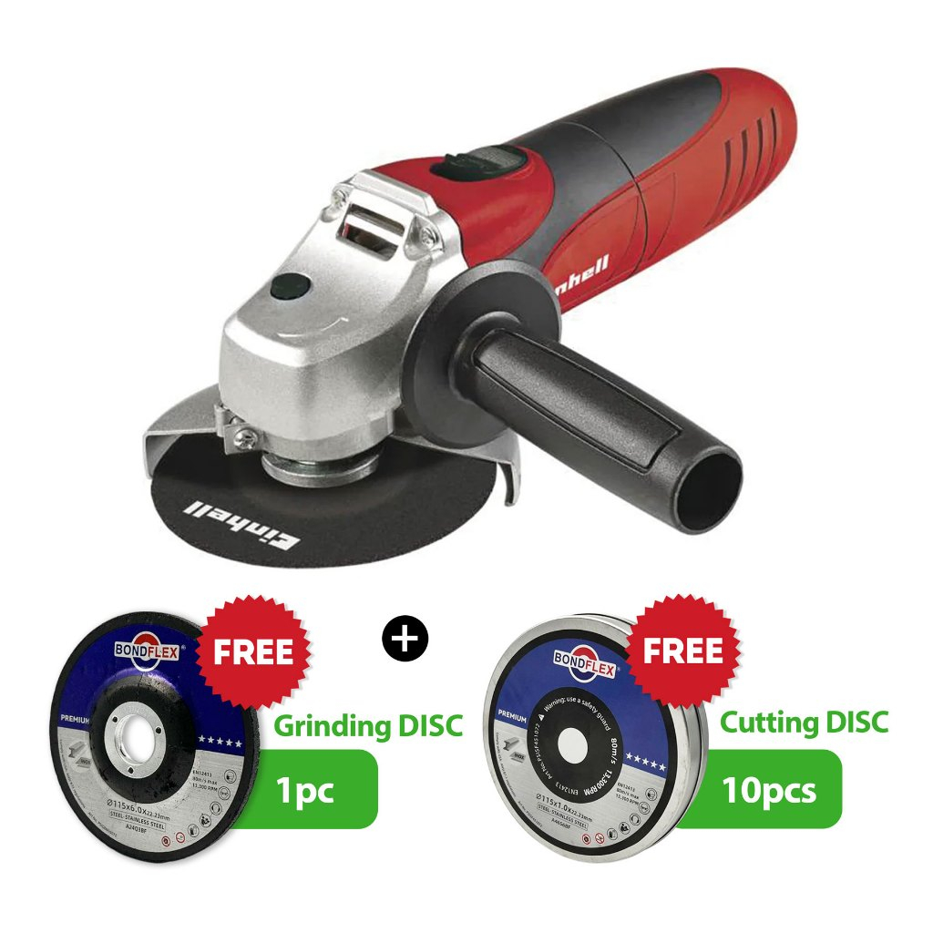 Einhell Corded Angle Grinder TC-AG 115 [FREE 1pc Grinding DISC and ...