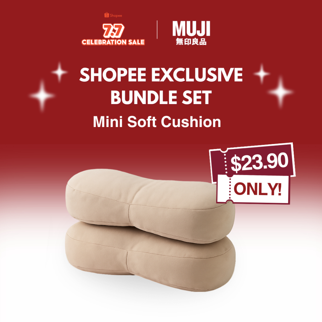7.7 Shopee Exclusive Bundle Set - Muji Soft Cushion Mini (2Pcs ...